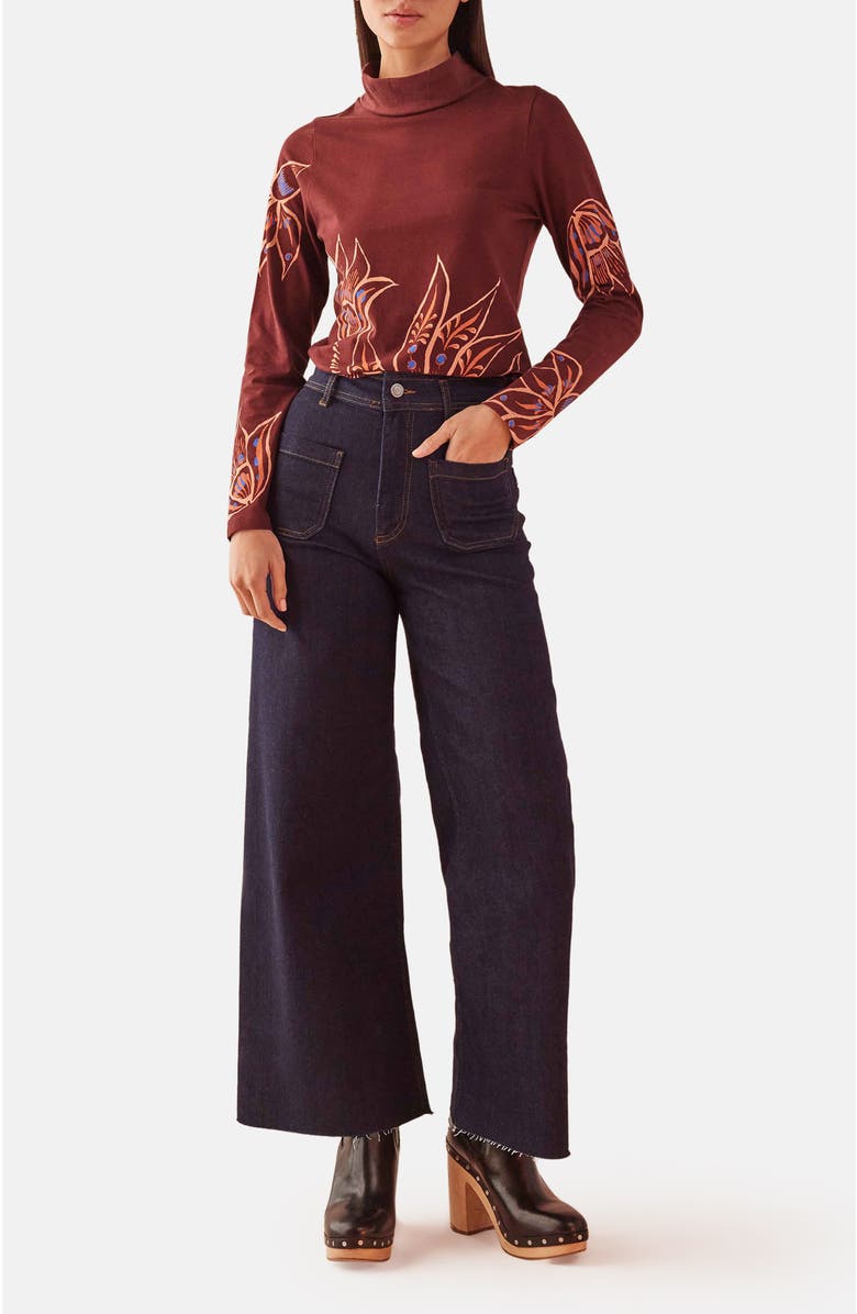 Omika Thea Top, Main, color, Eliza Espresso