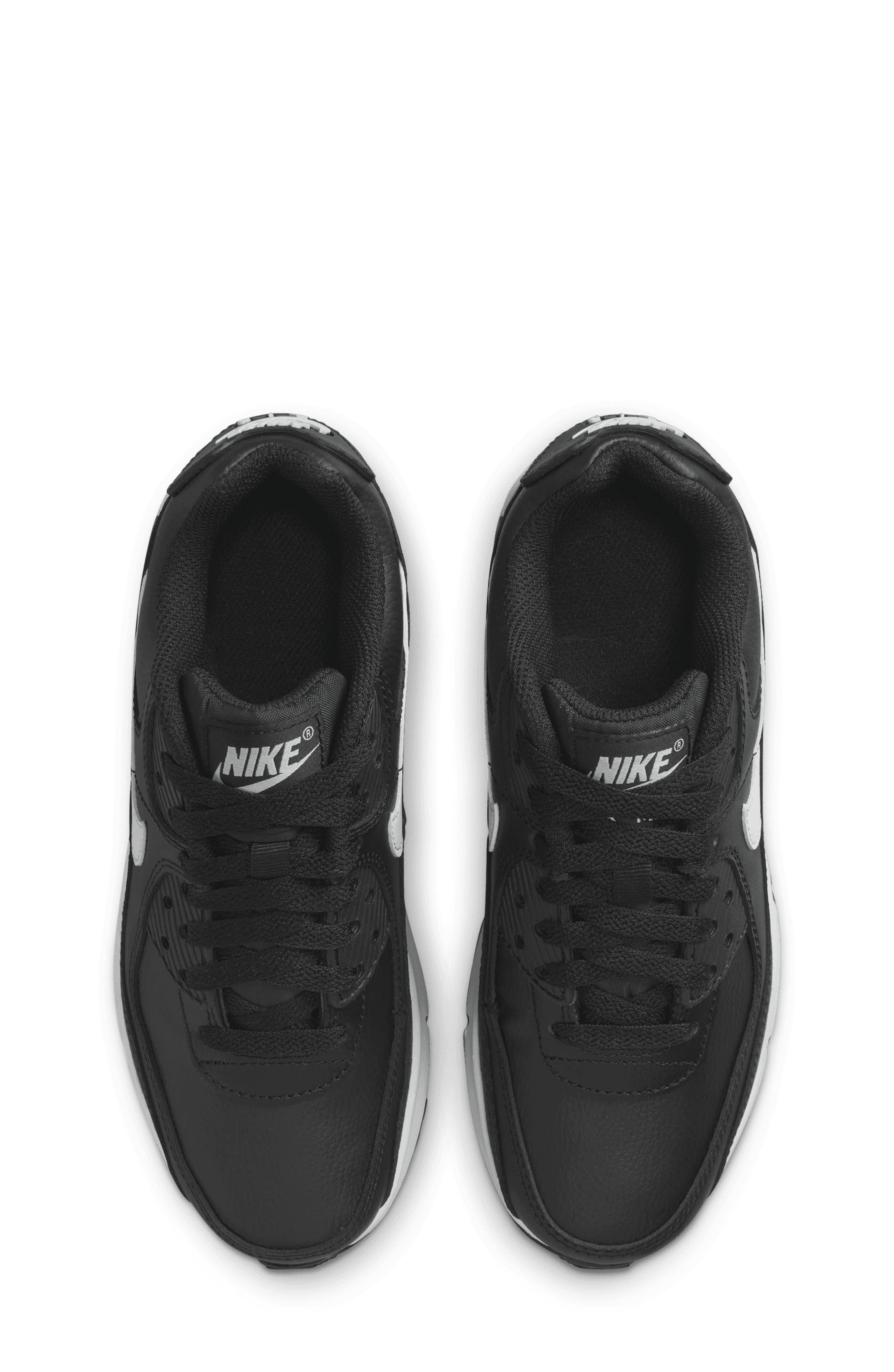 Nike Kids
 Air Max 90 Sneaker, Alternate, color, 029 Black/Black/White