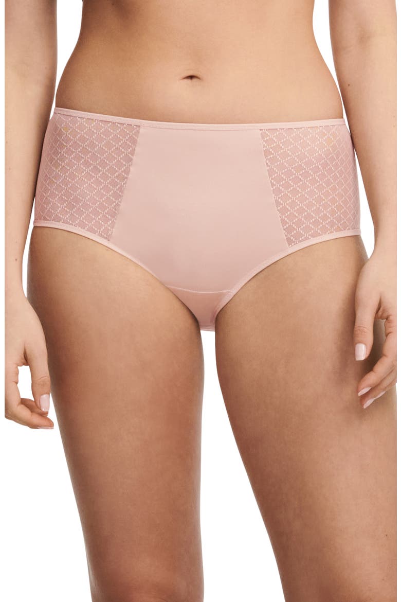 Norah Chic High Waist Full Briefs, Main, color, ROSE