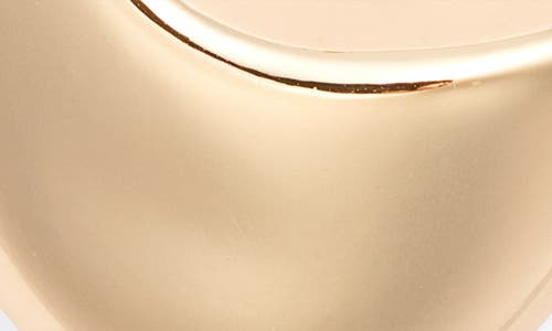 Open Edit Polished Crescent Hoop Earrings In Gold