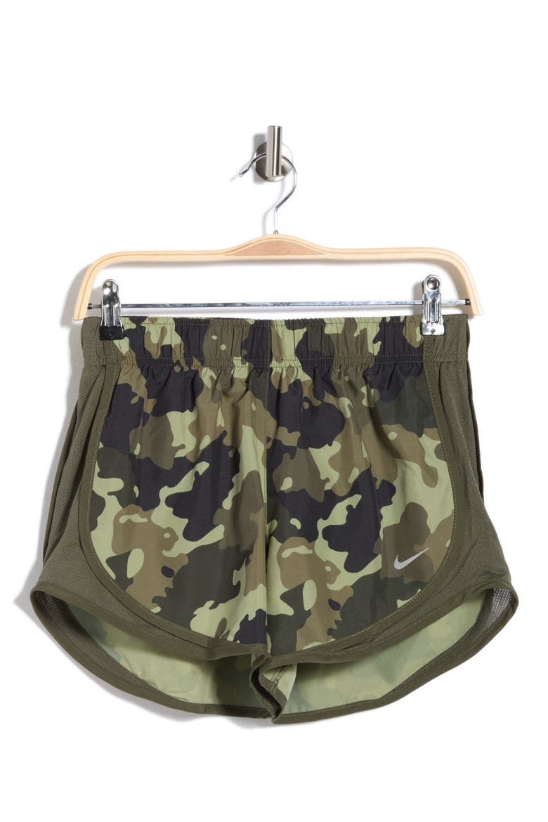 Tempo Dri-FIT Running Shorts, Alternate, color, OIL GREEN/ CARGO KHAKI