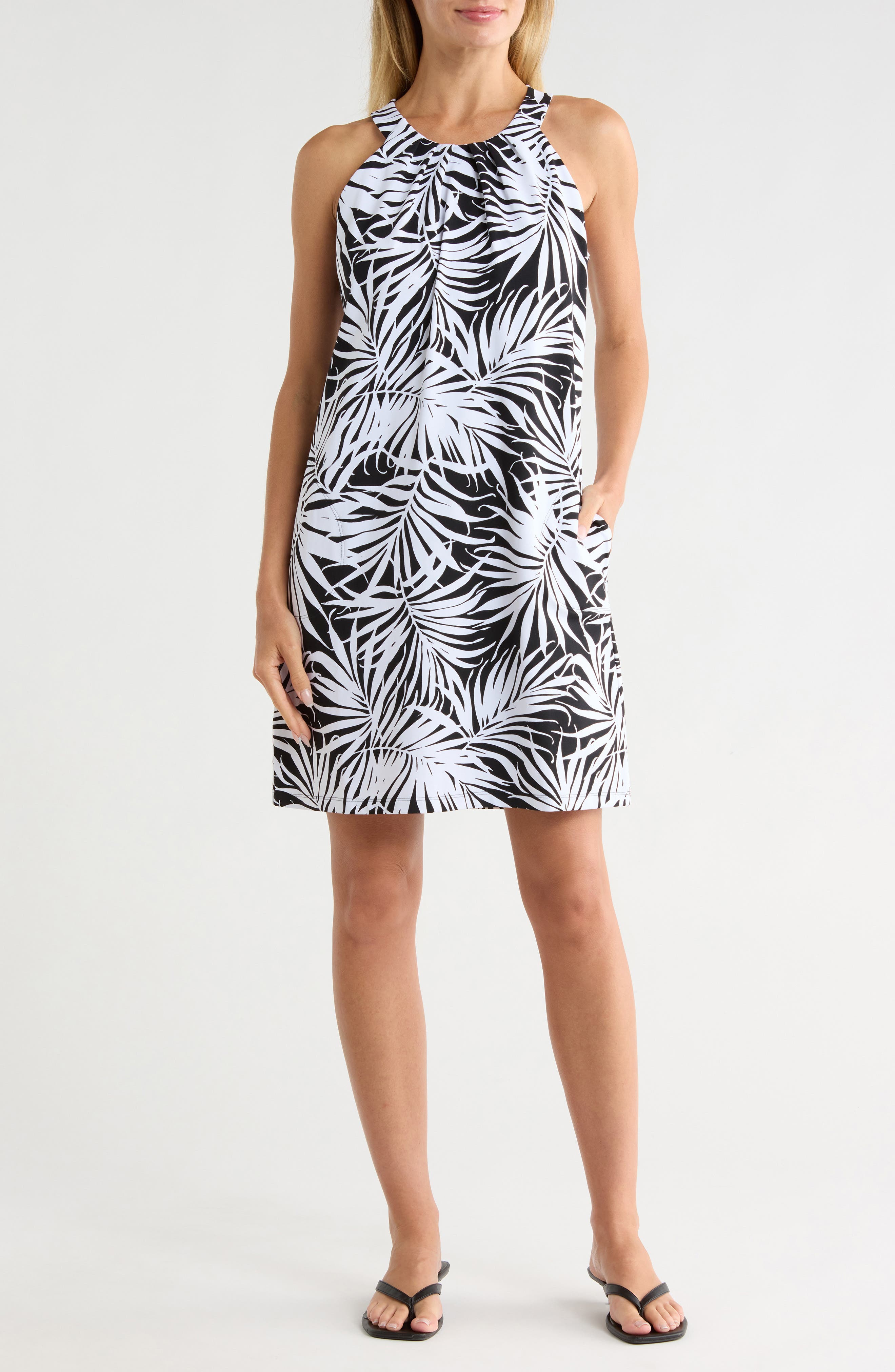 Tommy Bahama Aubrey Lorenzo Leaves Halter IslandZone® Dress