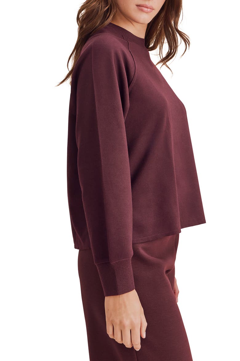 Winslow Raglan Sweatshirt, Alternate, color, MERLOT BURGUNDY