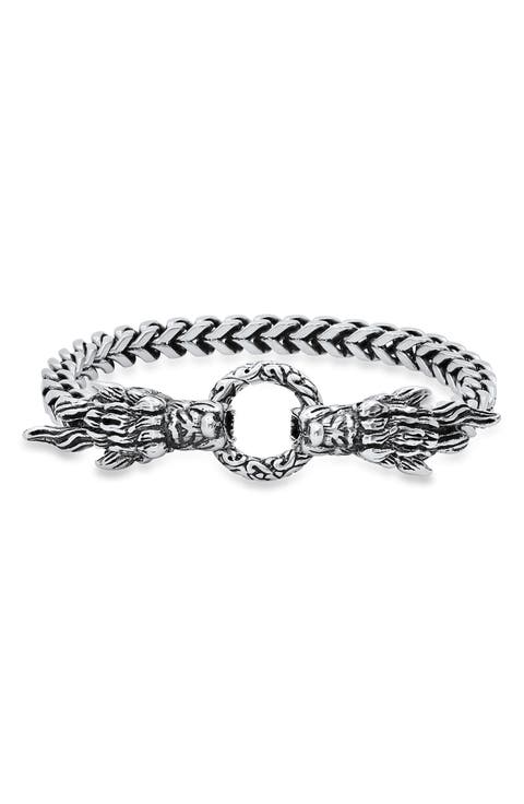 Men's Stainless Steel Dragon Head Bracelet