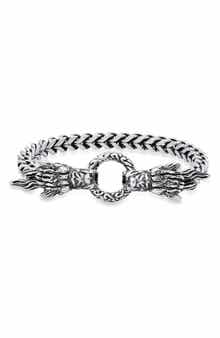 STEELTIME Men's Stainless Steel Dragon Head Bracelet