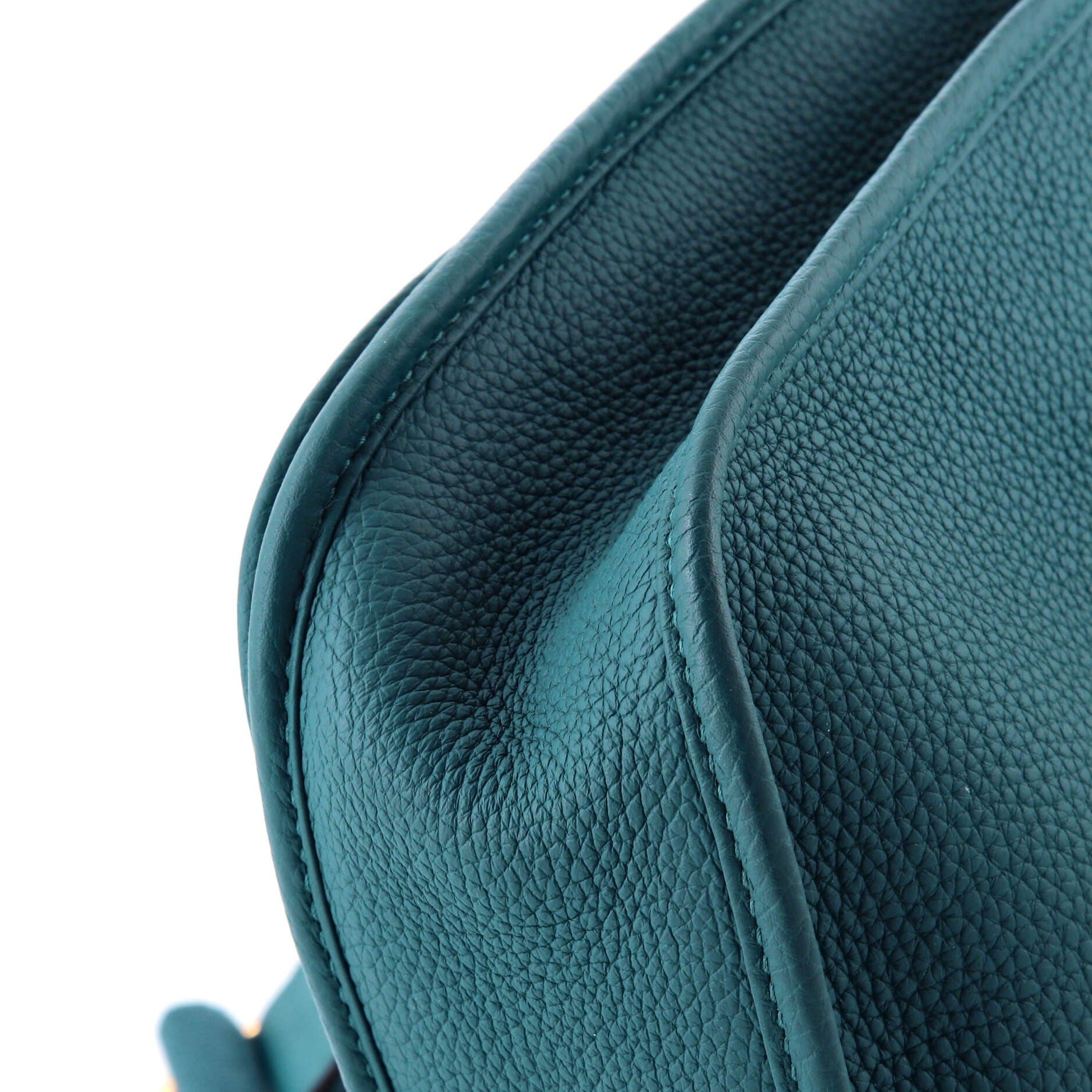 Pre-Owned Hermes Evelyne Bag Gen III Clemence PM, Alternate, color, Vert Bosphore