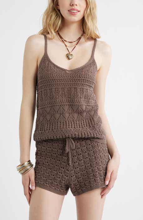 Open Stitch Cotton Tank
