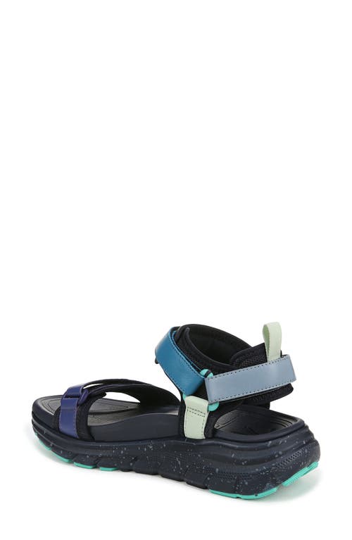 Vionic Walk Max Wandered Sandal In Navy Blazer Multi