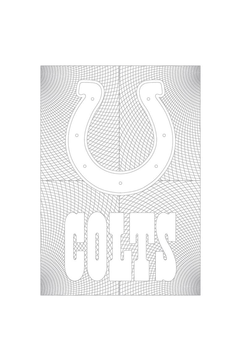 In the Sports Zone NFL Adult Coloring Book, Indianapolis Colts, Alternate, color, Multicolored