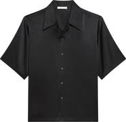 Helmut Lang Boxy Silk Camp Shirt