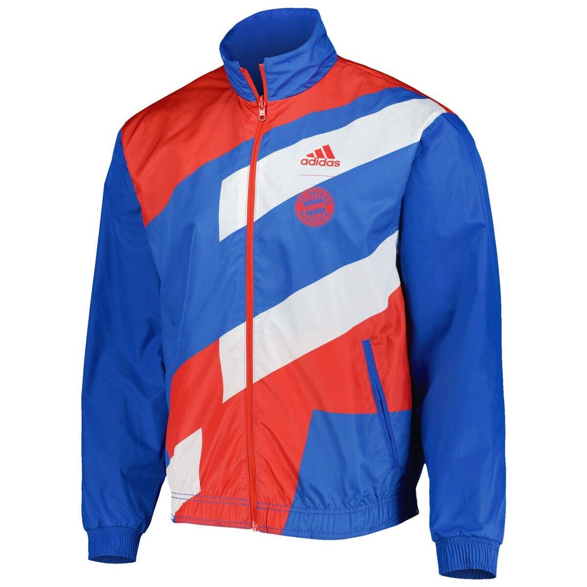 Men's adidas Blue Bayern Munich 2022/23 On-Field Team Logo Anthem