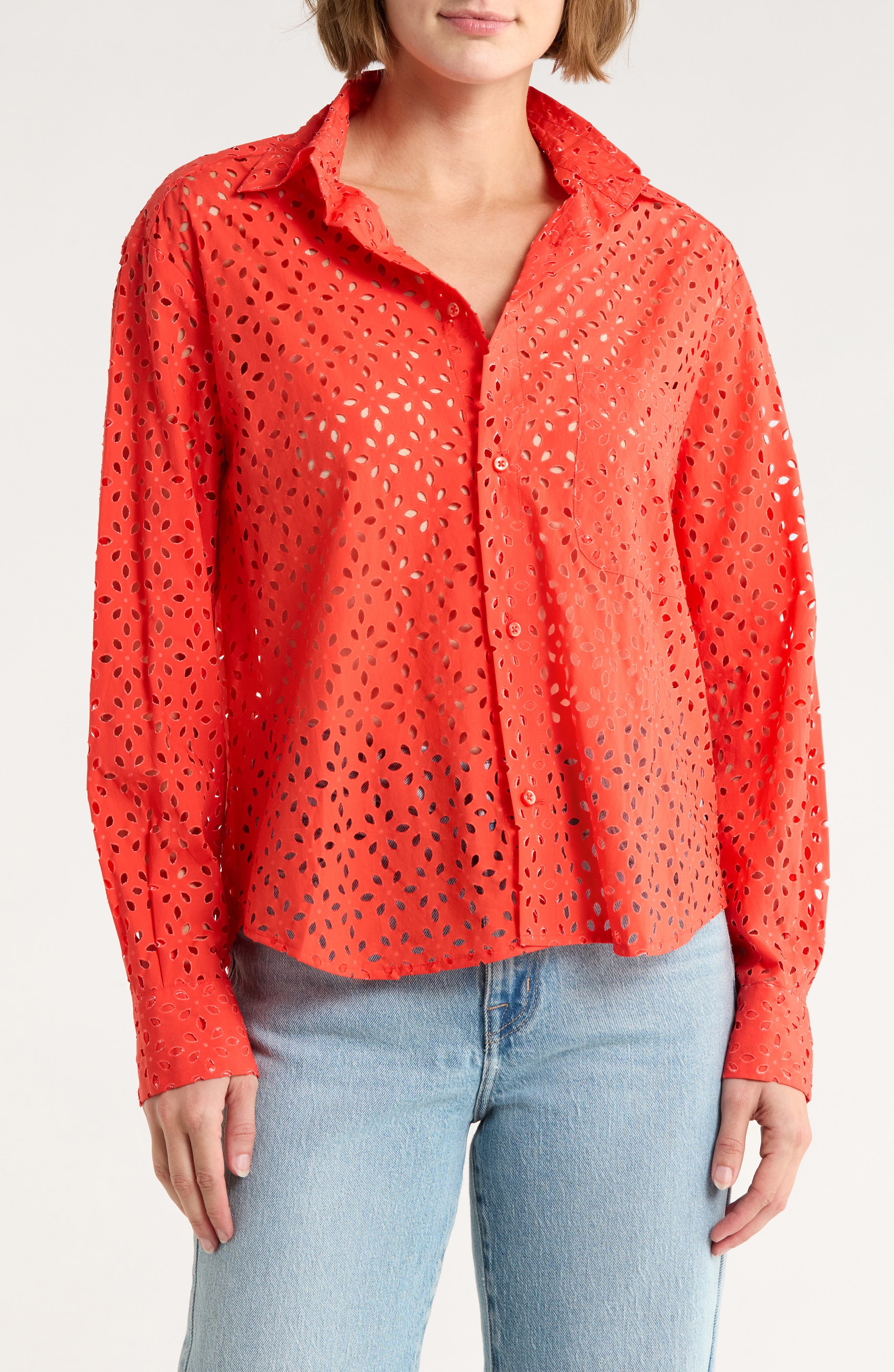 CISSA The Daily Eyelet Cotton Shirt