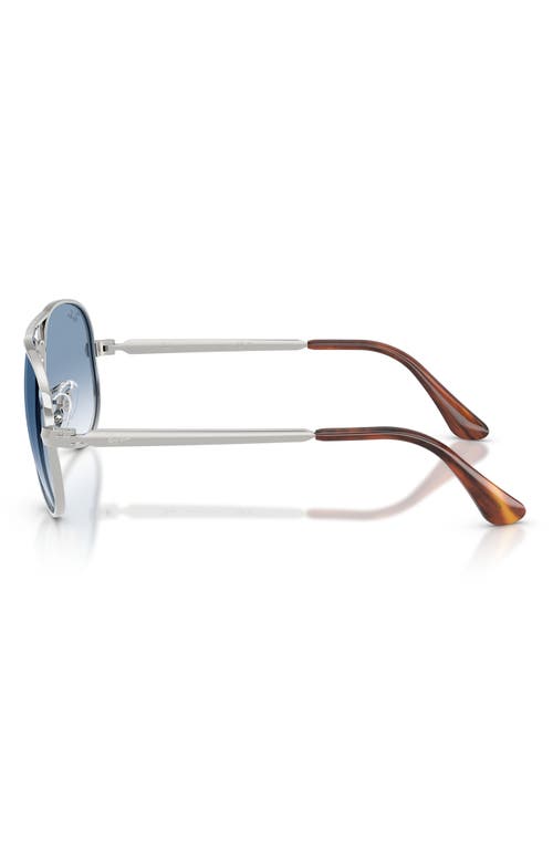 Ray Ban Ray-ban Max Aviator 58mm Gradient Pilot Sunglasses In Metallic