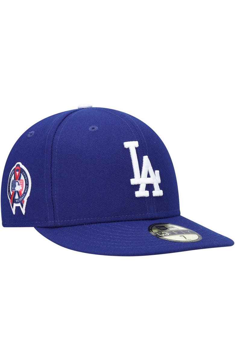 New Era Men's New Era Royal Los Angeles Dodgers 9/11 Memorial Side Patch 59FIFTY Fitted Hat, Main, color, Royal