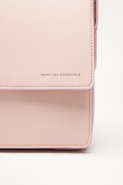 Shop Want Les Essentiels De La Vie Want Les Essentiels Arch Smooth Leather Crossbody Bag In Blush