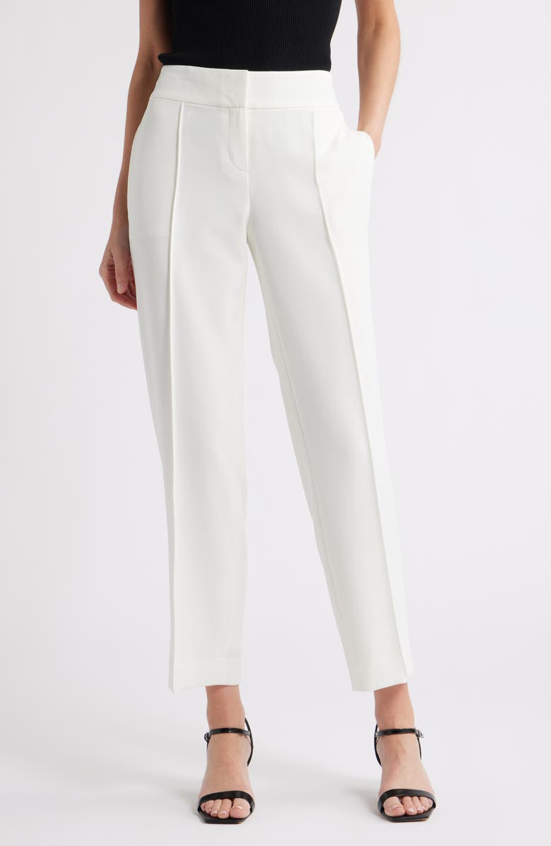 KASPER Flat Front Slim Pants, Main, color,