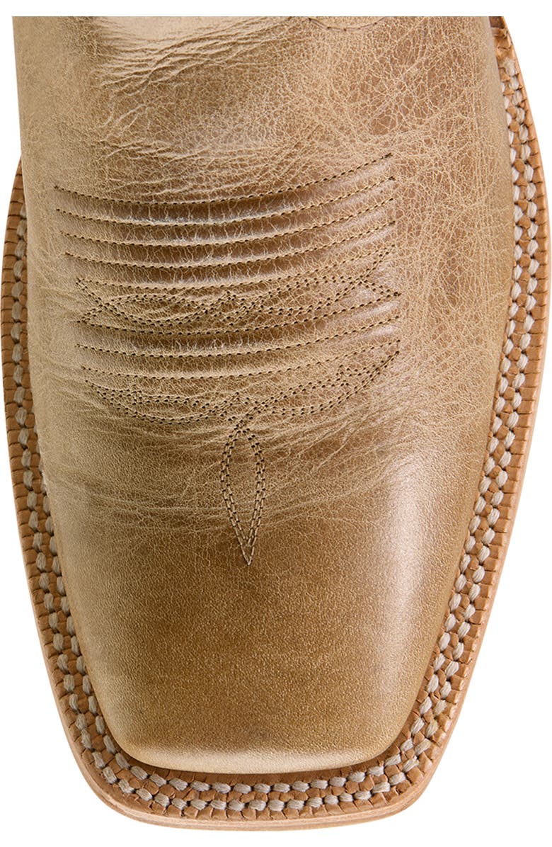 Ariat Preston Wide Square Toe Cowboy Boot, Alternate, color, Light Brown