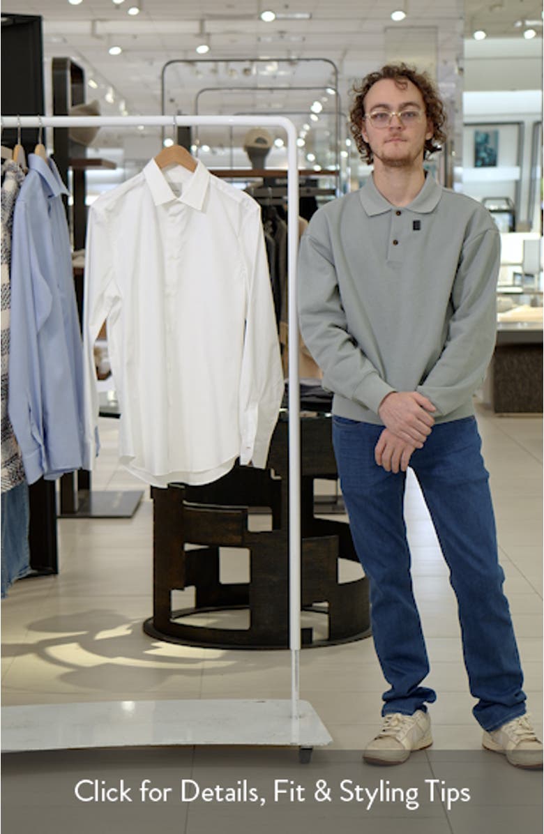 Tailored Fit Solid Cotton Dress Shirt, sales video thumbnail