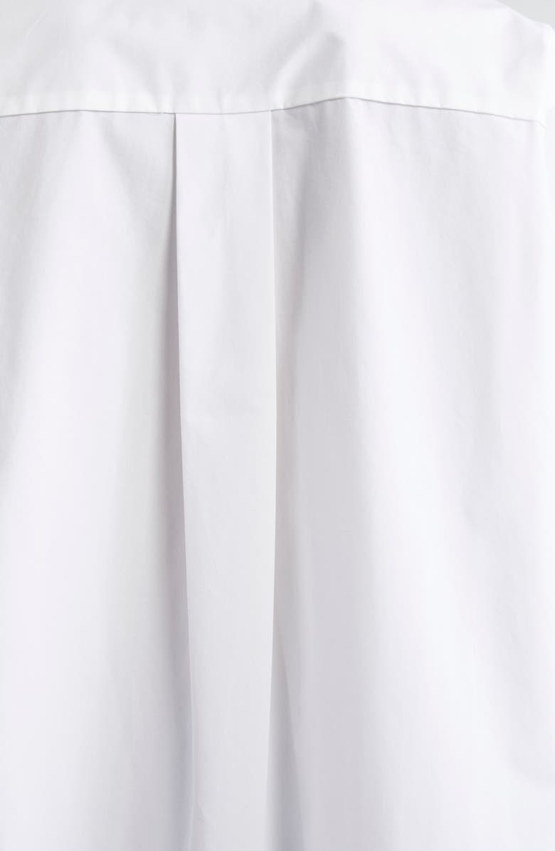 TOTEME Signature Organic Cotton Poplin Button-Up Shirt, Alternate, color, White