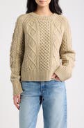 Pendleton Fisherman Cable Knit Wool Blend Sweater