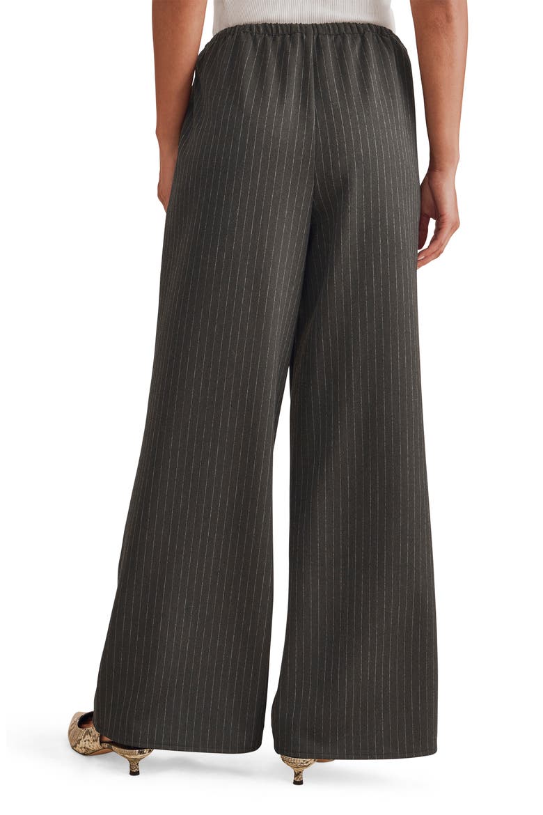 Valerie Pinstripe Wide Leg Pants, Alternate, color, CHARCOAL GREY PINSTRIPE