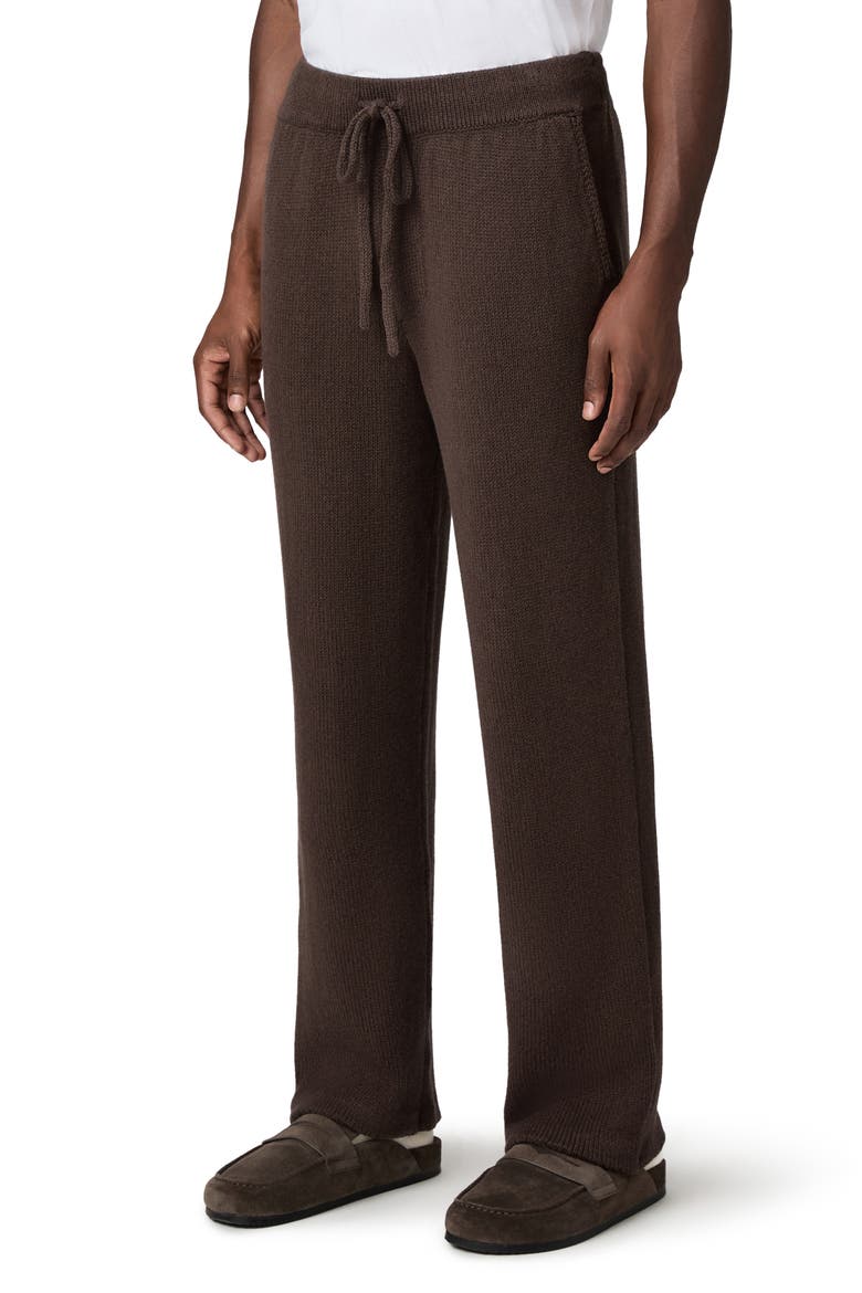 Willits Cotton & Cashmere Sweater Pants, Alternate, color, BRAZIL NUT