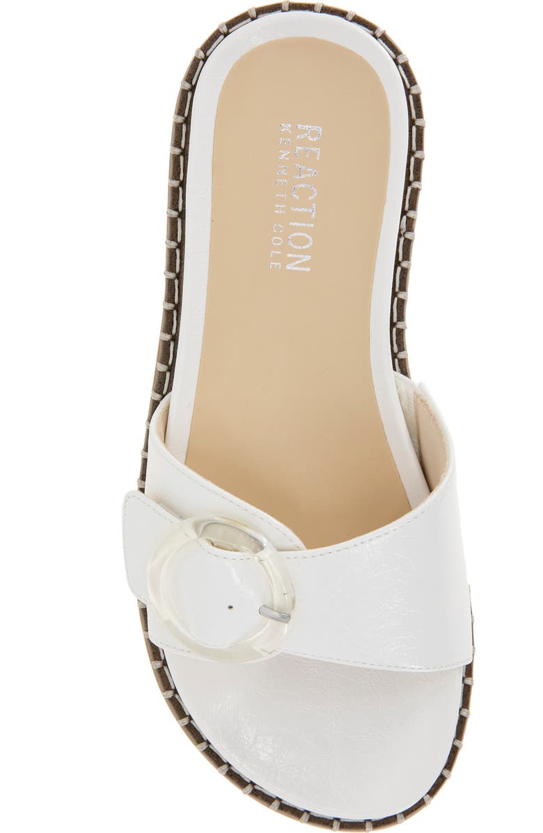 Reaction Kenneth Cole Syrena Buckle Slide Sandal, Alternate, color, Ecru