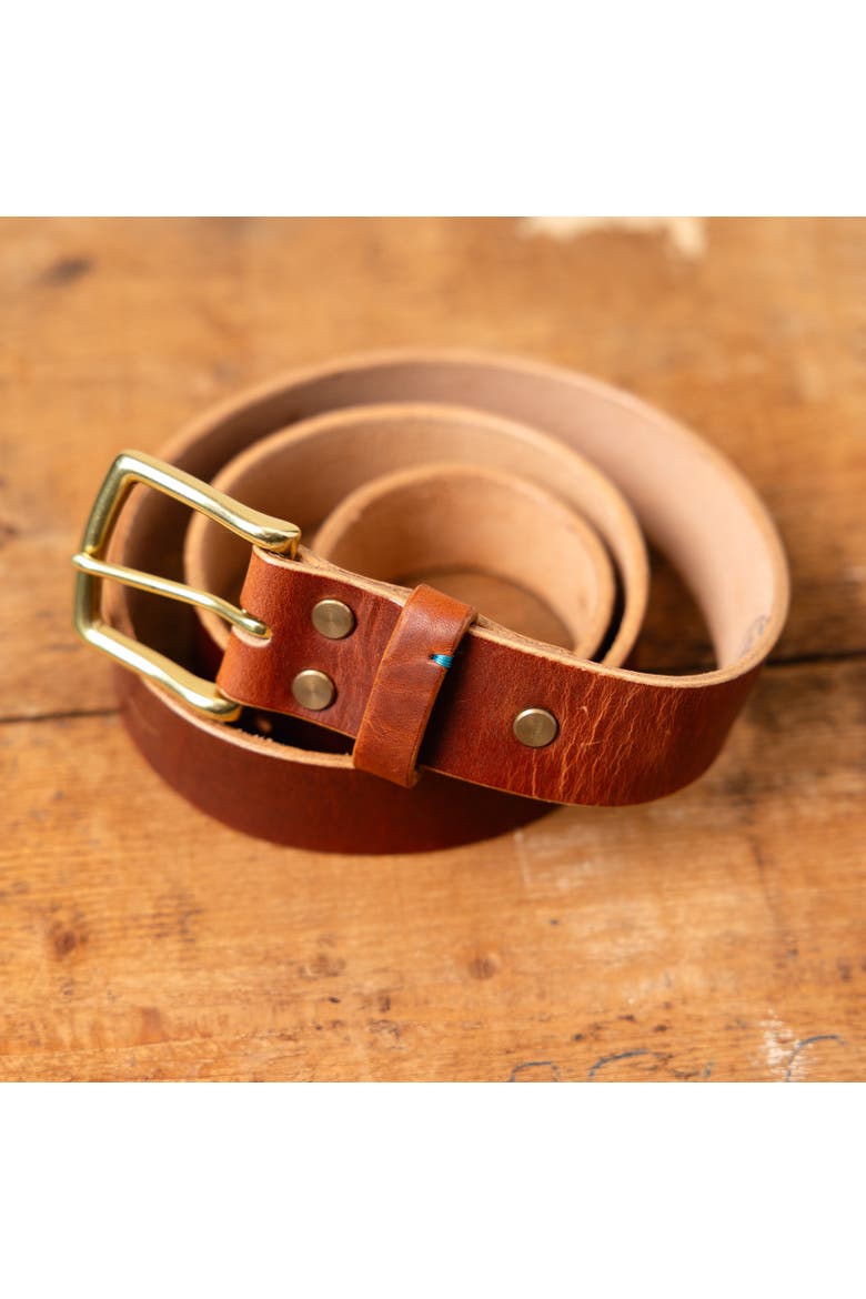 The Companion Horween Leather Belt, Alternate, color, English Tan