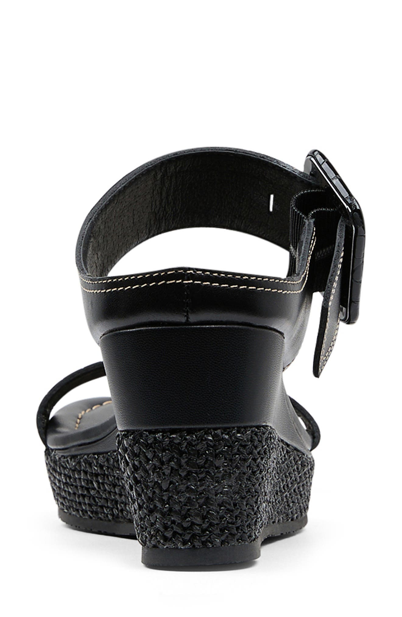 Donald Pliner Gizelle Platform Wedge Sandal, Alternate, color, Black