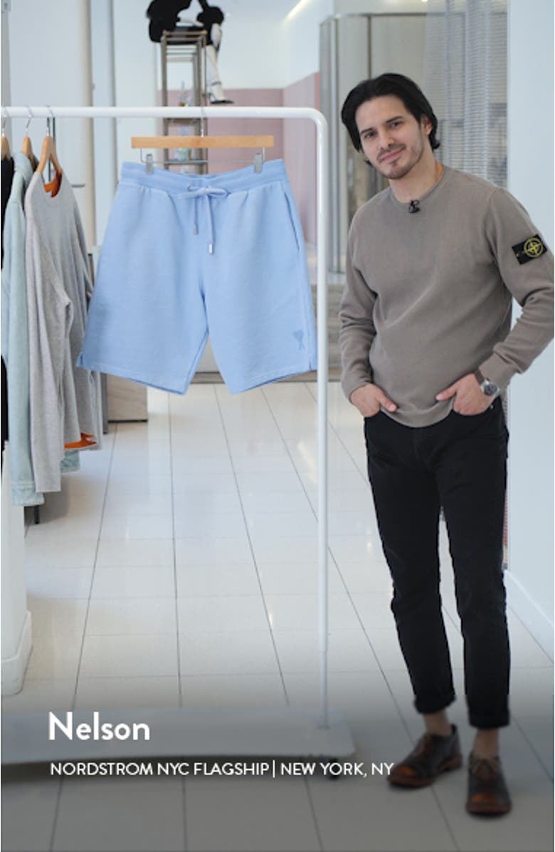 Ami de Coeur Logo Embroidered Sweat Shorts, sales video thumbnail