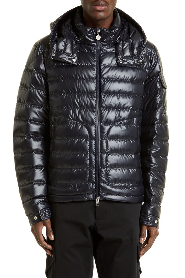 Lauros Recycled Polyester Down Jacket, Main, color, NAVY