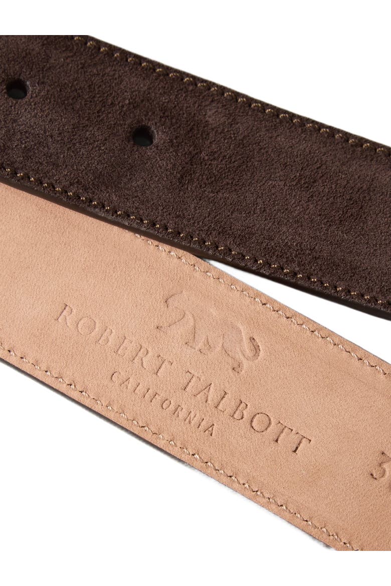 Suede Lewis Belt, Alternate, color, Coffee