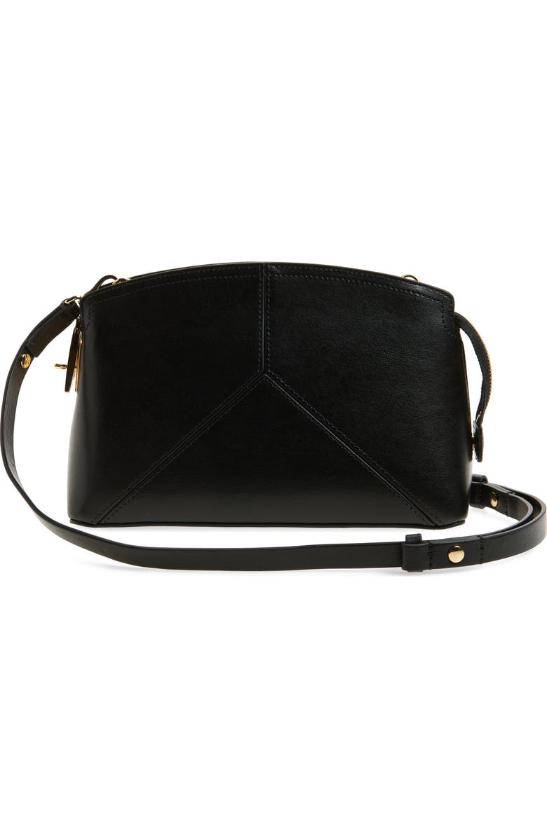 Victoria Beckham Victoria Leather Crossbody Bag, Alternate, color, Black