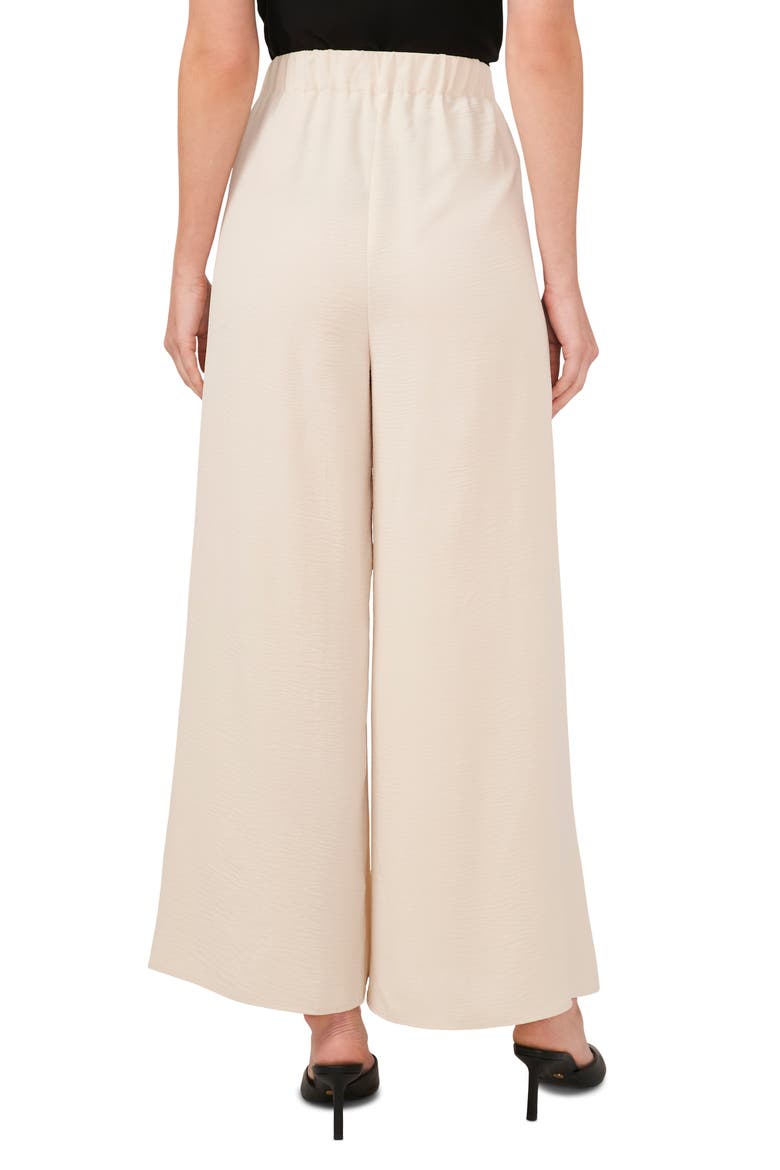 Tie Front Overlay Wide Leg Pants, Alternate, color, RAINY DAY BEIGE