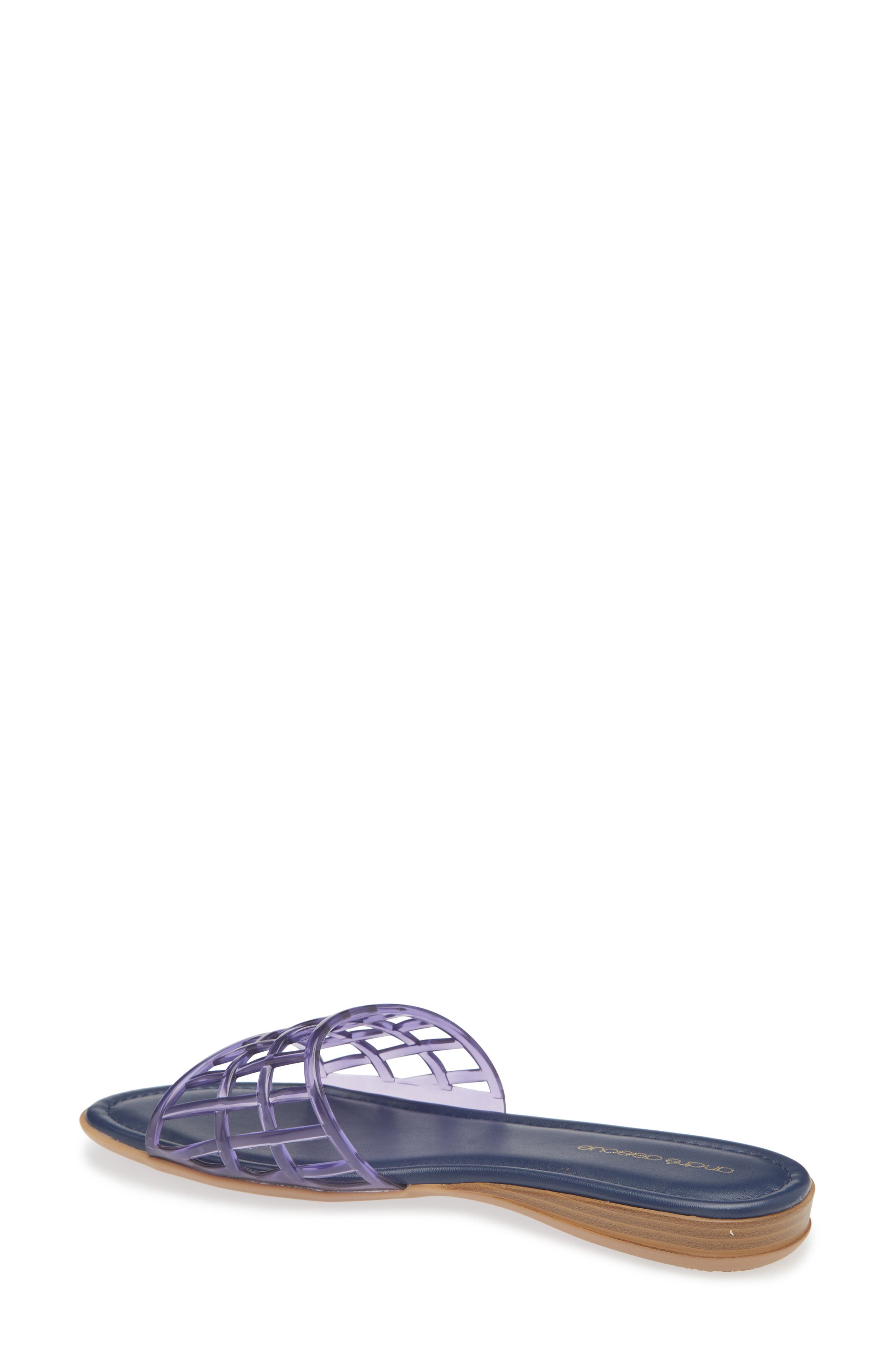 Nabil Jelly Slide Sandal, Alternate, color, NAVY
