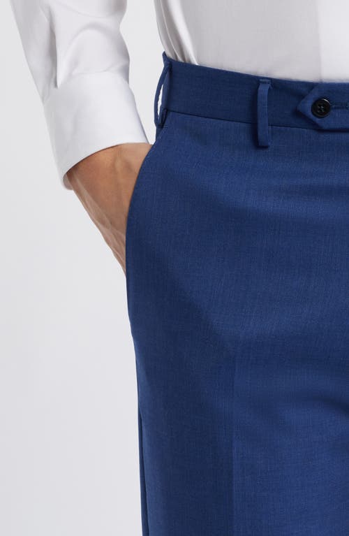 Zanella Parker Stretch Wool Trousers In Blue