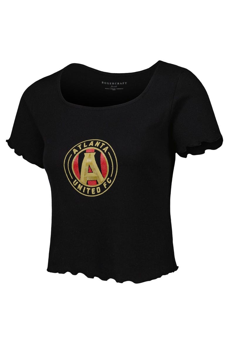 Women's Black Atlanta United FC Baby Rib T-Shirt, Alternate, color, Black