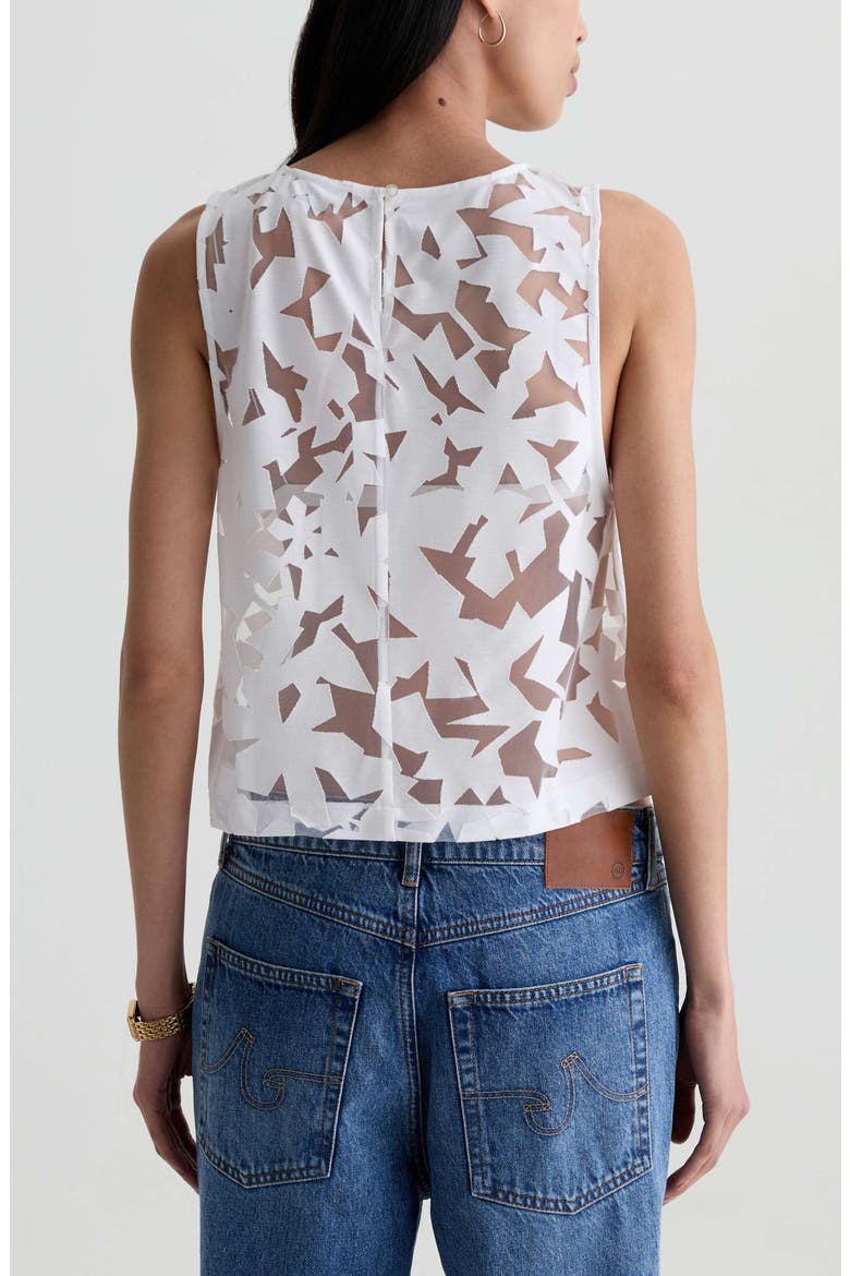 Emilee Sheer Sleeveless Top, Alternate, color, FIRST BLOOM