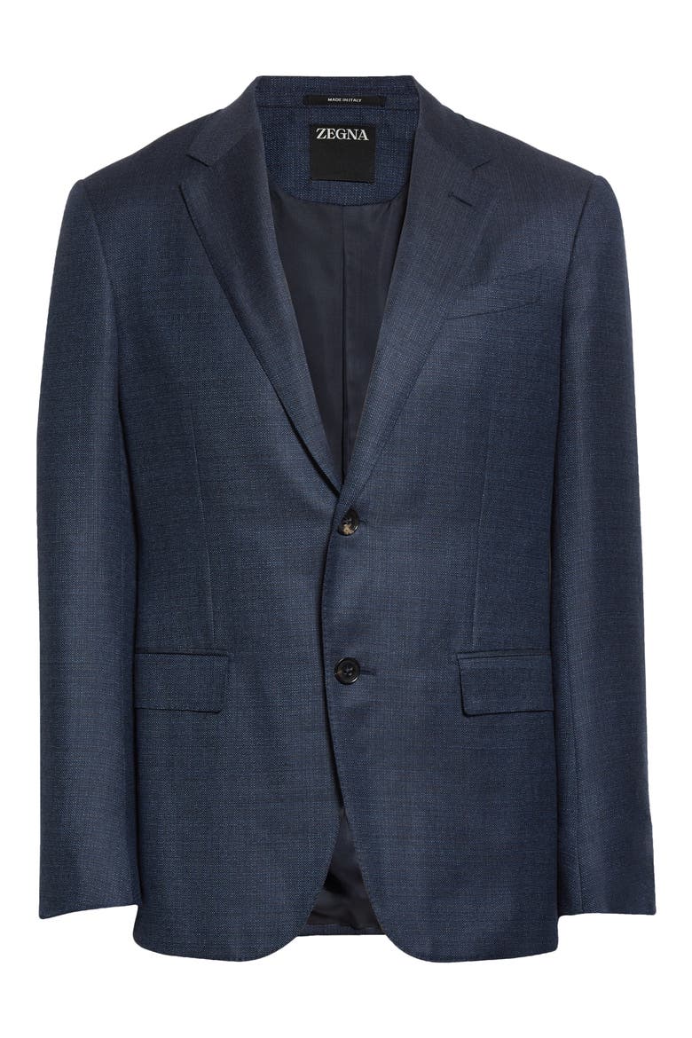 Trofeo Wool Sport Coat, Alternate, color, NAVY