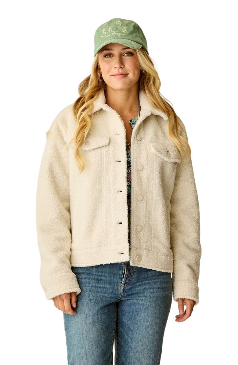 Carve Designs Rhea Boucle Trucker, Alternate, color, Birch