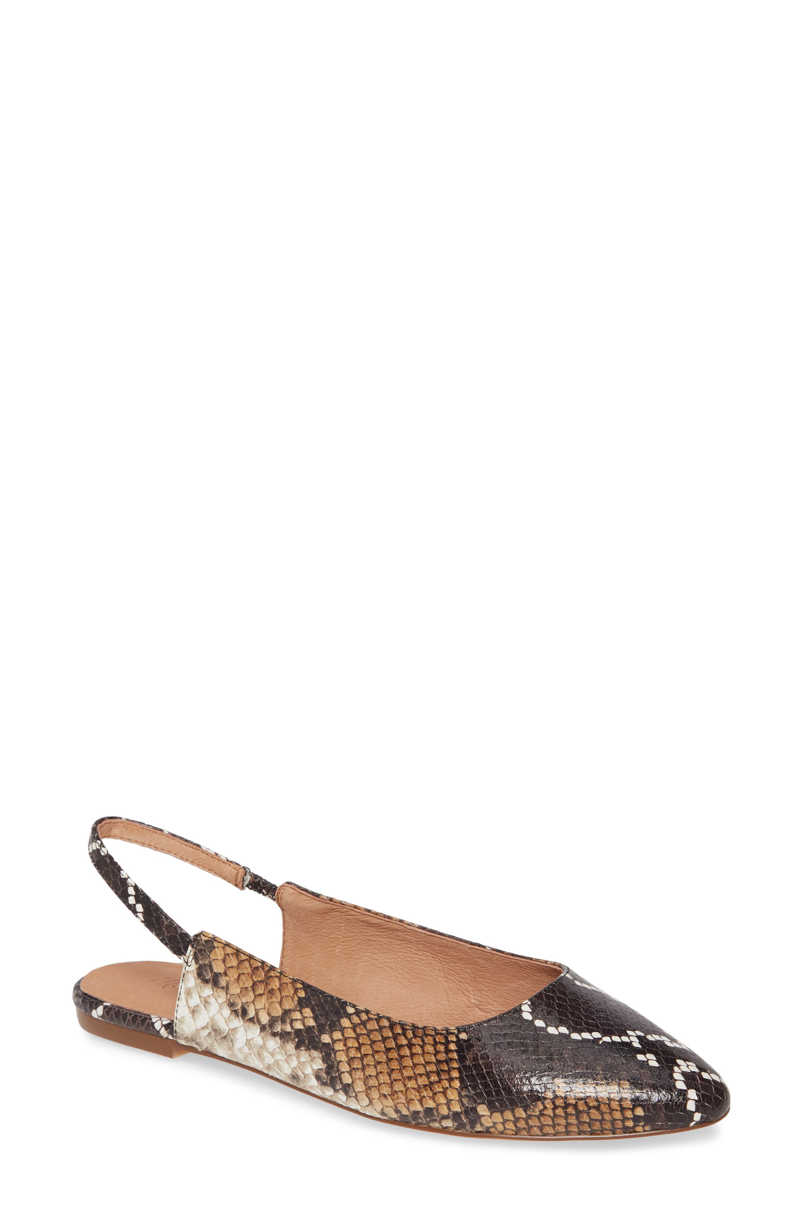 Madewell The Margot Slingback Flat, Main, color, 