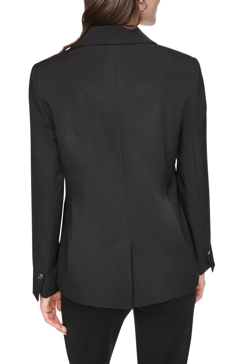 Heatset Animal Studded Blazer, Alternate, color, BLACK