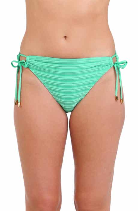 La Blanca Fluid Lines Adjustable Loop Hipster Bikini Bottoms