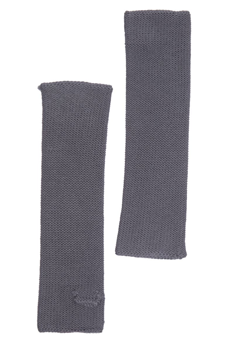 Fingerless Arm Warmer with Thumb Hole, Main, color, PEWTER