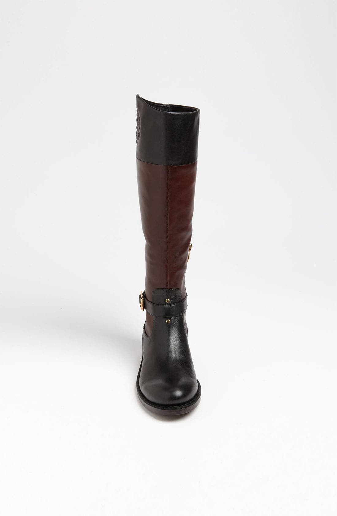 'Flavian' Boot, Alternate, color, DARK WOOD/ BLACK