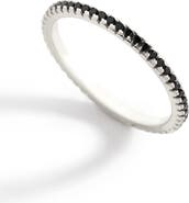 Mint & Lily Black Cubic Zirconia Eternity Stacking Ring