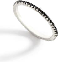 Mint & Lily Black Cubic Zirconia Eternity Stacking Ring
