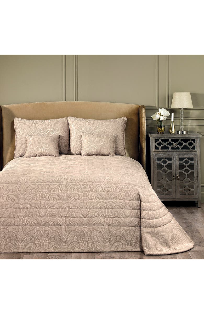 Togas Art Deco Decorative Pillow, Alternate, color, Beige