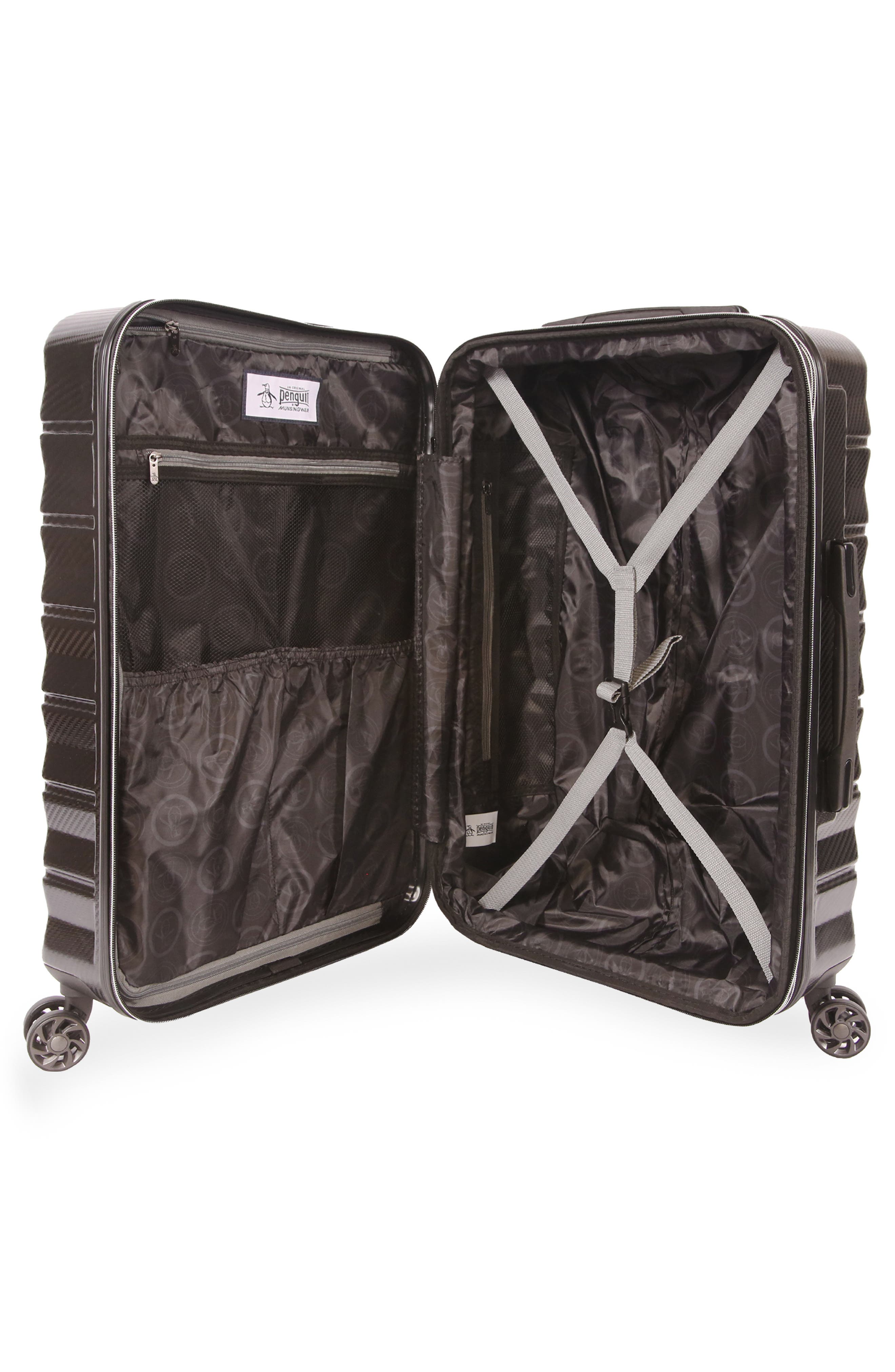 Original Penguin Brady 3-Piece Hardside Luggage Set, Alternate, color, Black