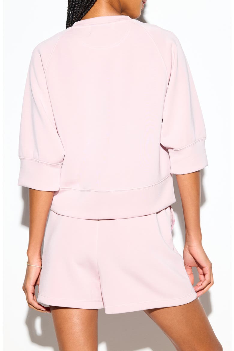 Sophie Three-Quarter Sleeve Top, Alternate, color, PINK DUNES